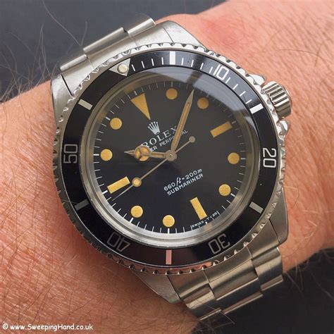 Rolex sweeping hand